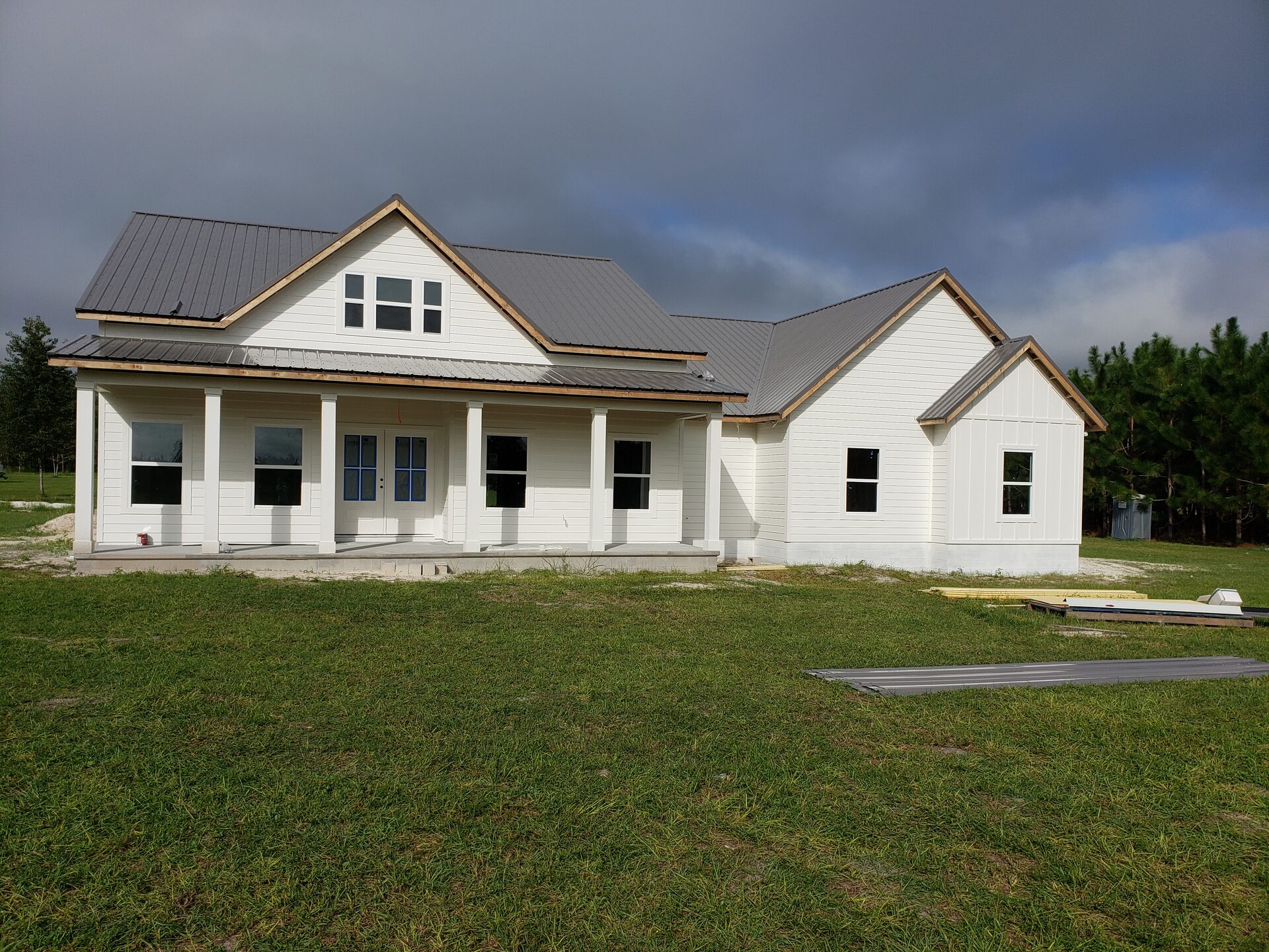 Custom White Farmhouse — View 1