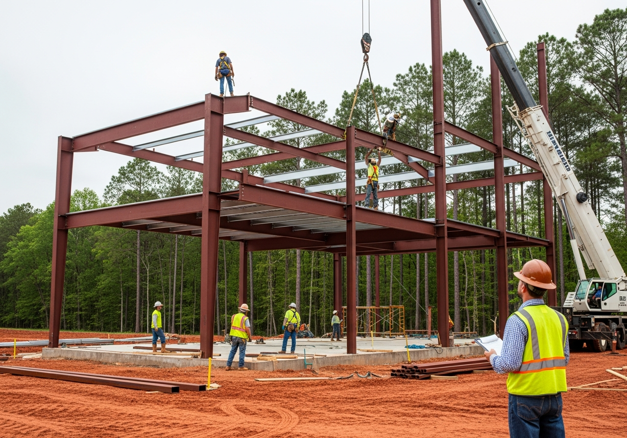 Commercial construction project in South Georgia